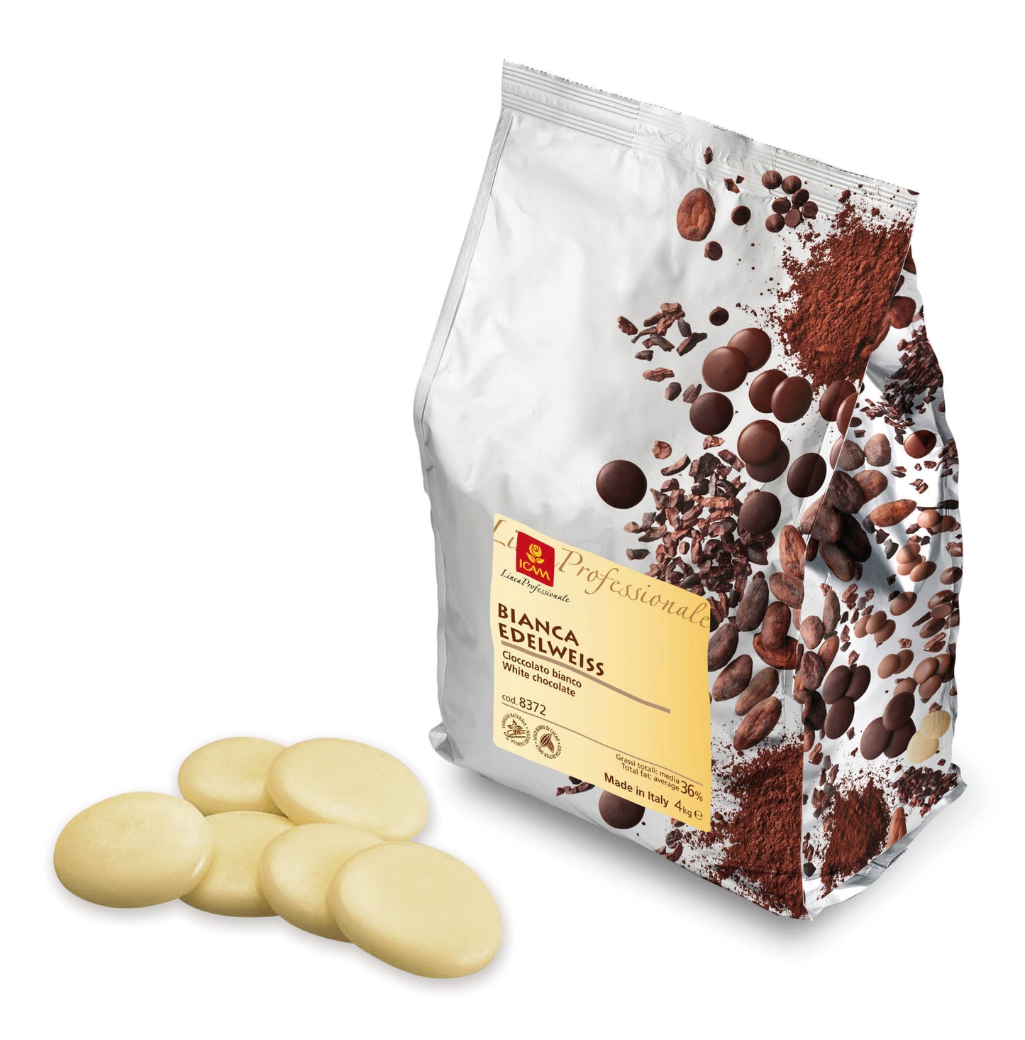 COBERTURA CHOCOLATE BLANCO  4KG  "EDELWEISS"